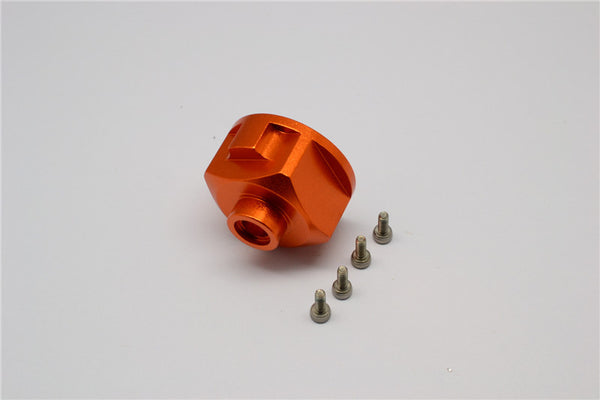 Axial Yeti, Exo, Wraith & SCX10 Aluminum Diff Case - 1 Pc Set Orange