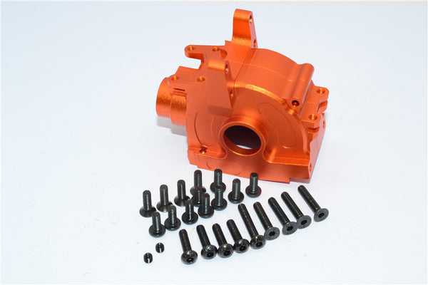 Axial Yeti Aluminum Front Bulkhead - 1 Set Orange