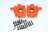 Axial Yeti Aluminum Front Bulkhead - 1 Set Orange