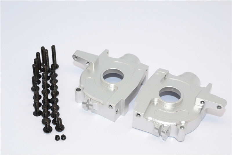 Axial Yeti Aluminum Front Bulkhead - 1 Set Silver