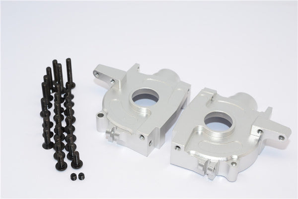 Axial Yeti Aluminum Front Bulkhead - 1 Set Silver