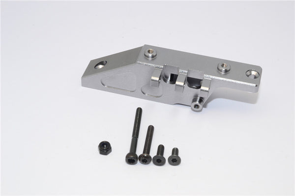 Axial Yeti Aluminum Rear Axle Mount - 1Pc Set Gray Silver