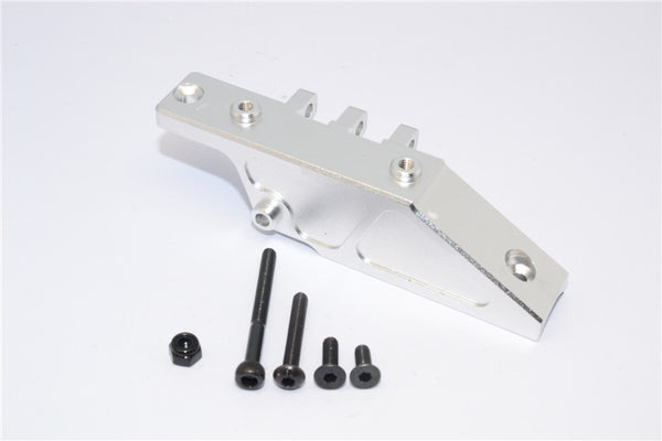 Axial Yeti Aluminum Rear Axle Mount - 1Pc Set Silver