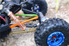 Axial Yeti & RR10 Bomber Aluminum Rear Upper Chassis Link Parts - 1Pr Set Green