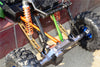 Axial Yeti & RR10 Bomber Aluminum Rear Upper Chassis Link Parts - 1Pr Set Orange