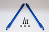 Axial Yeti & RR10 Bomber Aluminum Rear Upper Chassis Link Parts - 1Pr Set Blue