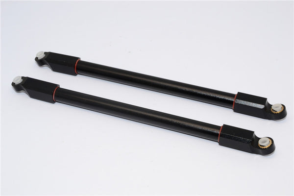 Axial Yeti & RR10 Bomber Aluminum Rear Upper Chassis Link Parts - 1Pr Set Black