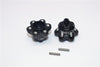 Axial Yeti Aluminum 2.2 Wheel Hub Adapters (14mm Thickness) - 1Pr Set Black