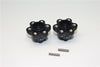 Axial Yeti Aluminum 2.2 Wheel Hub Adapters (14mm Thickness) - 1Pr Set Black