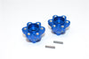 Axial Yeti Aluminum 2.2 Wheel Hub Adapters (14mm Thickness) - 1Pr Set Blue