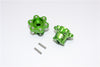 Axial Yeti Aluminum 2.2 Wheel Hub Adapters (14mm Thickness) Economy Version - 1Pr Set Green