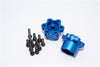 Axial Yeti, Exo, Wraith & SCX10 Aluminum 2.2 Wheel Hub Adapters (14mm Thickness) - 1Pr Set Blue