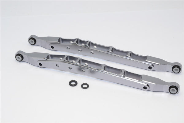Axial SMT10 Grave Digger (AX90055) Aluminum Front/Rear Lower Chassis Link  Parts - 1Pr Set Gray Silver