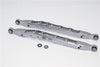 Axial Yeti & RR10 Bomber Aluminum Rear Lower Chassis Link Parts - 1Pr Gray Silver