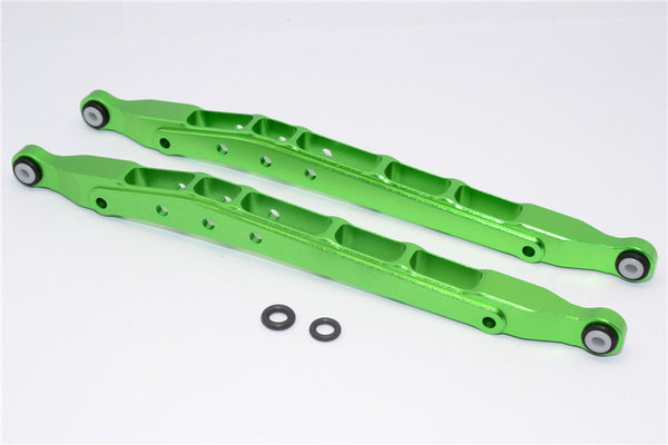 Axial Yeti & RR10 Bomber Aluminum Rear Lower Chassis Link Parts - 1Pr Green