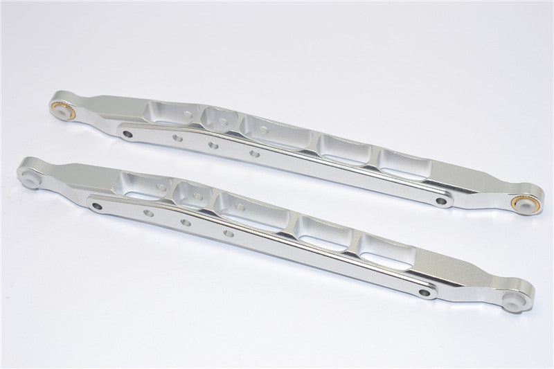 Axial Yeti & RR10 Bomber Aluminum Rear Lower Chassis Link Parts - 1Pr Silver