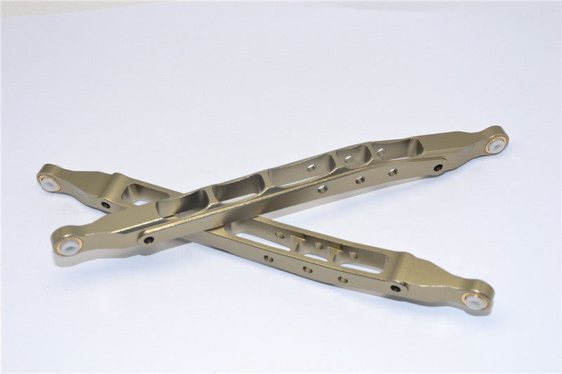 Axial Yeti & RR10 Bomber Aluminum Rear Lower Chassis Link Parts - 1Pr Titanium