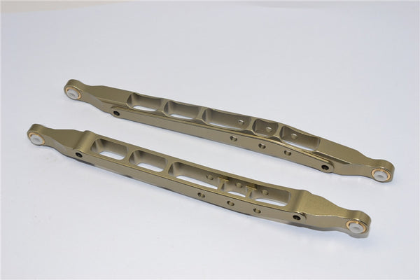 Axial SMT10 Grave Digger (AX90055) Aluminum Front/Rear Lower Chassis Link Parts - 1Pr Set Titanium