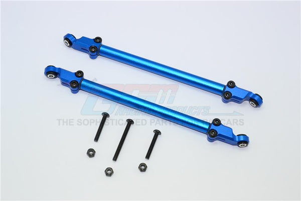 Axial Yeti (AX90026) & Yeti SCORE (AX90050, AX90068) Aluminum Rear Adjustable Chassis Rod - 1Pr Set Blue