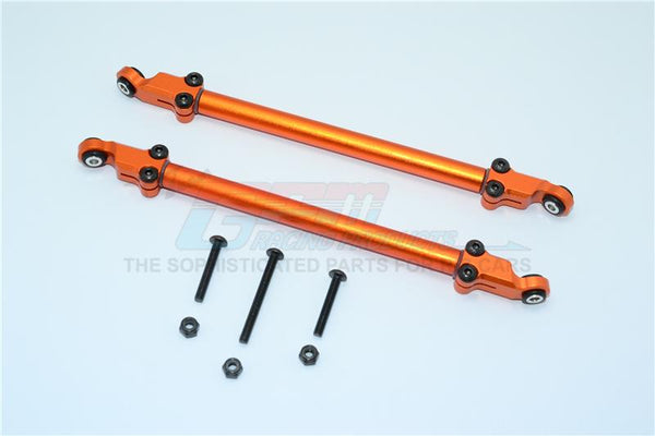 Axial Yeti (AX90026) & Yeti SCORE (AX90050, AX90068) Aluminum Rear Adjustable Chassis Rod - 1Pr Set Orange