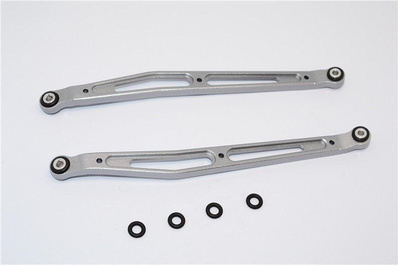 Axial SMT10 Grave Digger (AX90055) Aluminum Front/Rear Upper Chassis Link  Parts - 1Pr Set Gray Silver