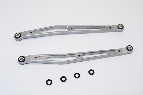 Axial SMT10 Grave Digger (AX90055) Aluminum Front/Rear Upper Chassis Link  Parts - 1Pr Set Gray Silver