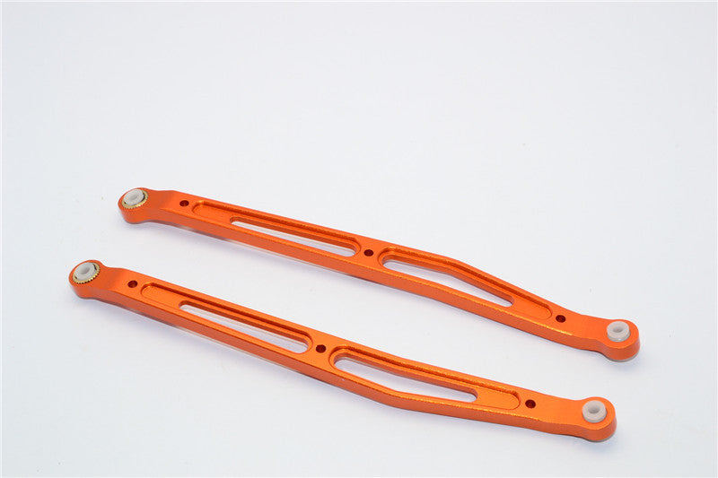 Axial Yeti & RR10 Bomber Aluminum Rear Upper Chassis Link Parts - 1Pr Set Orange