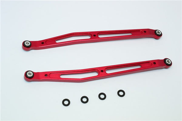 Axial Yeti & RR10 Bomber Aluminum Rear Upper Chassis Link  Parts - 1Pr Set Red