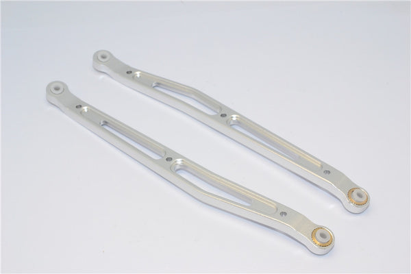 Axial Yeti & RR10 Bomber Aluminum Rear Upper Chassis Link Parts - 1Pr Set Silver