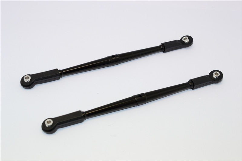 Axial Yeti (AX90026) & Yeti SCORE (AX90050, AX90068) Aluminum Rear Upper Chassis Link Parts With Plastic Ends - 1Pr Black