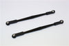 Axial Yeti (AX90026) & Yeti SCORE (AX90050, AX90068) Aluminum Rear Upper Chassis Link Parts With Plastic Ends - 1Pr Black