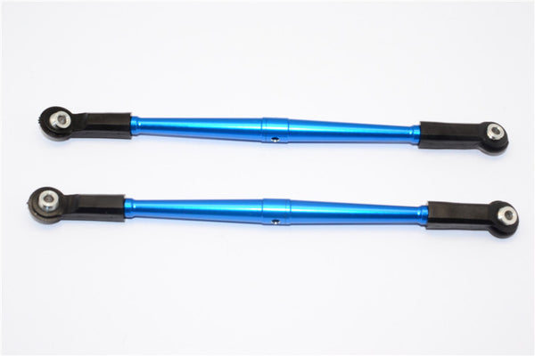 Axial Yeti Aluminum Rear Upper Chassis Link Parts With Plastic Ends - 1Pr Blue