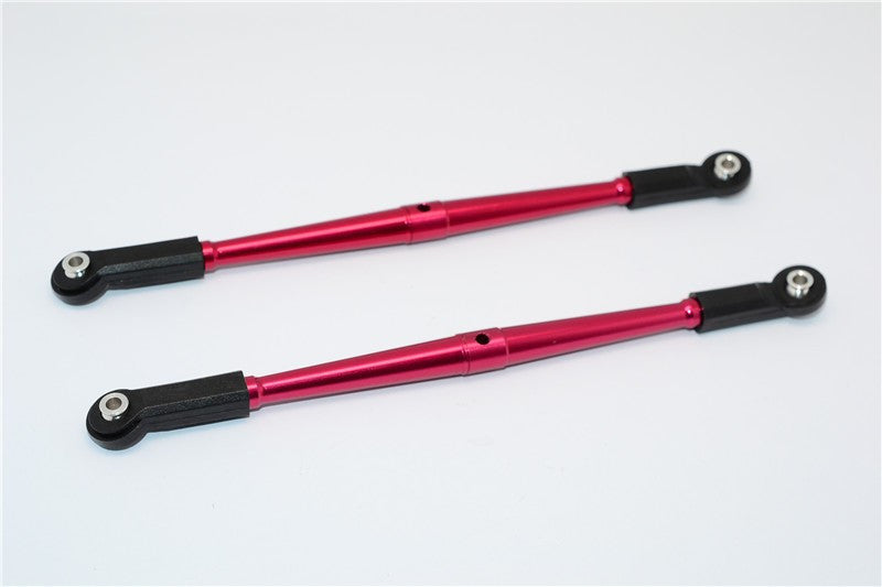 Axial Yeti (AX90026) & Yeti SCORE (AX90050, AX90068) Aluminum Rear Upper Chassis Link Parts With Plastic Ends - 1Pr Red