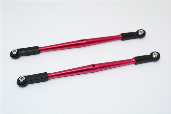Axial Yeti (AX90026) & Yeti SCORE (AX90050, AX90068) Aluminum Rear Upper Chassis Link Parts With Plastic Ends - 1Pr Red