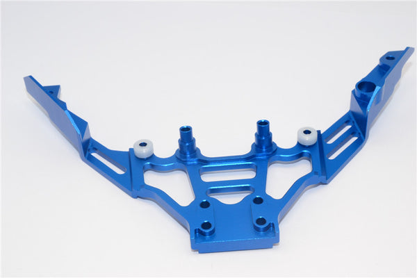 Axial Yeti Aluminum Gear Box & Chassis Mount - 1Pc Blue