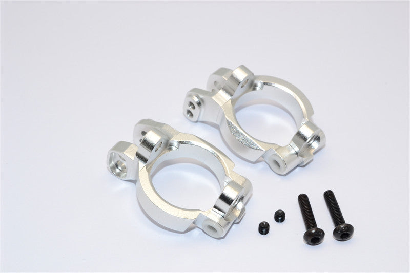 Axial Yeti Aluminimum Front C-Hub - 1Pr Set Silver