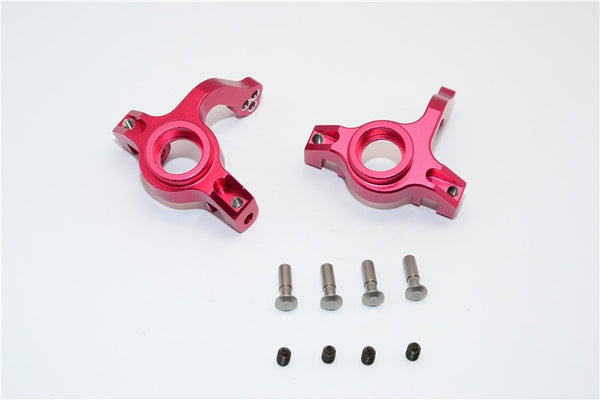Axial Yeti Aluminum Front Knuckle Arm - 1Pr Set Red