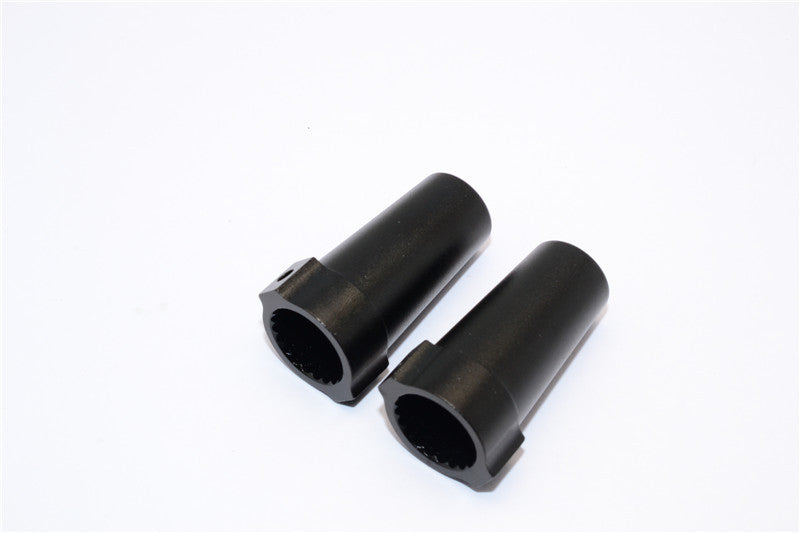 Axial Yeti & RR10 Bomber Aluminimum Straight Axle Adapter - 1Pr Set Black