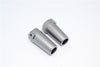 Axial Yeti & RR10 Bomber Aluminimum Straight Axle Adapter - 1Pr Set Gray Silver