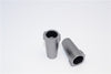 Axial Yeti & RR10 Bomber Aluminimum Straight Axle Adapter - 1Pr Set Gray Silver
