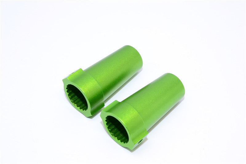 Axial Yeti & RR10 Bomber Aluminimum Straight Axle Adapter - 1Pr Set Green
