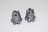 Axial Yeti Aluminum 2.2 Wheel Hub Adapters (22mm Thickness) - 1Pr Set Gray Silver