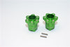 Axial Yeti Aluminum 2.2 Wheel Hub Adapters (22mm Thickness) - 1Pr Set Green