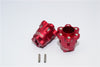 Axial Yeti Aluminum 2.2 Wheel Hub Adapters (22mm Thickness) - 1Pr Set Red