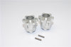 Axial Yeti Aluminum 2.2 Wheel Hub Adapters (22mm Thickness) - 1Pr Set Silver