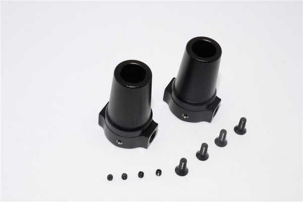 Axial Yeti Rock Racer Aluminum Straight Axle Adapter - 1Pr Set Black