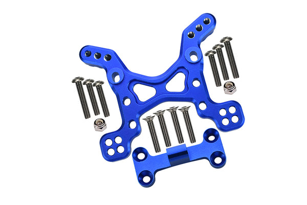 Axial Yeti Aluminum Front Shock Tower - 1 Set Blue