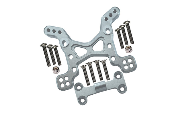 Axial Yeti Aluminum Front Shock Tower - 1 Set Silver