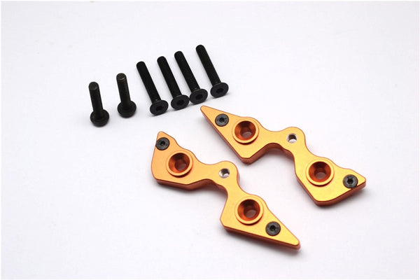Axial Yeti Aluminum Rear Cage Components - 2 Pcs Set Orange