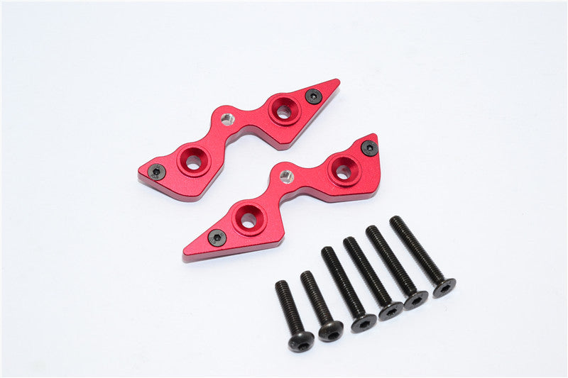Axial Yeti Aluminum Rear Cage Components - 2 Pcs Set Red